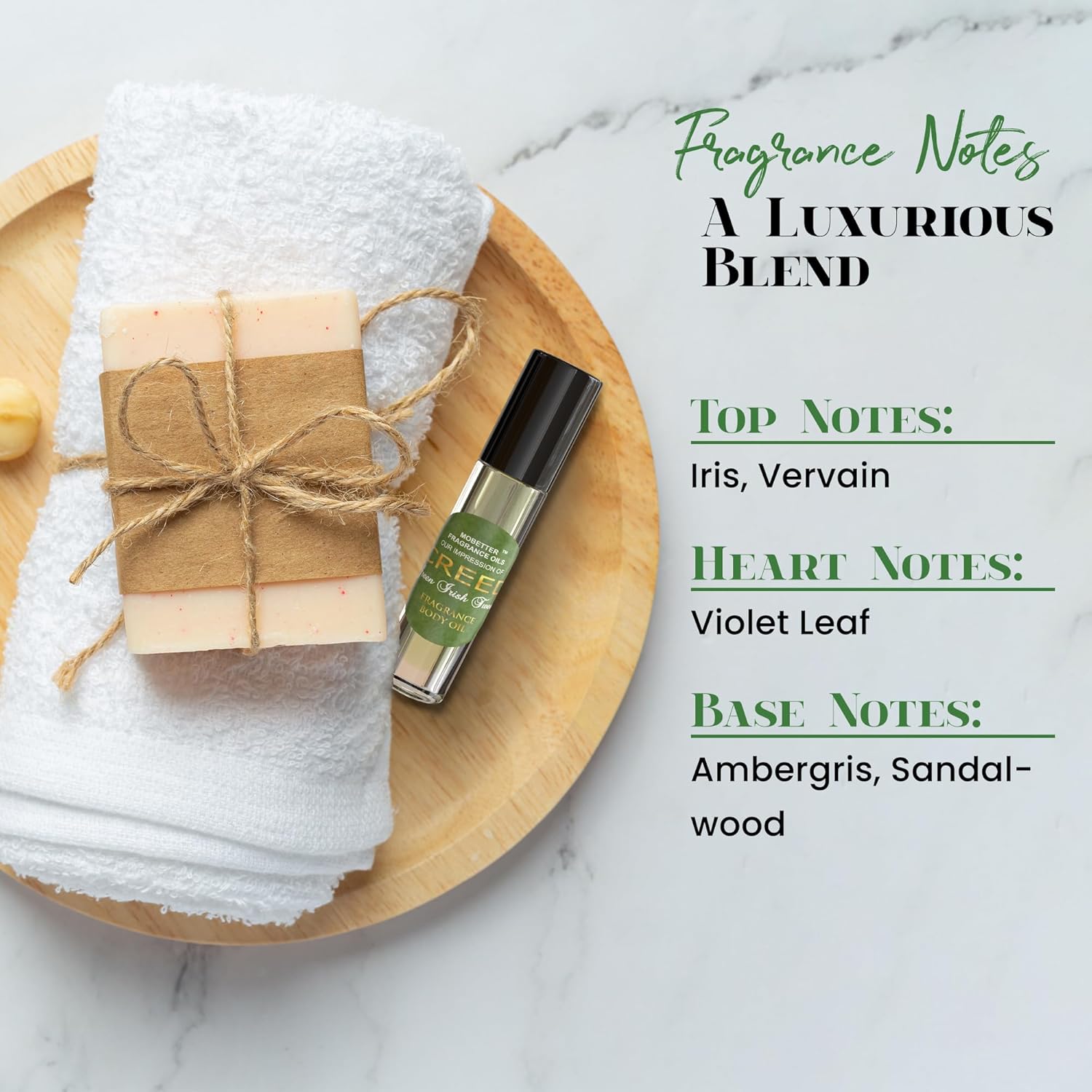 MOBETTER FRAGRANCE OILS Our Impression of Creed Green Irish Tweeds Fragrance Body Oil 1/3 oz roll on - Image 5