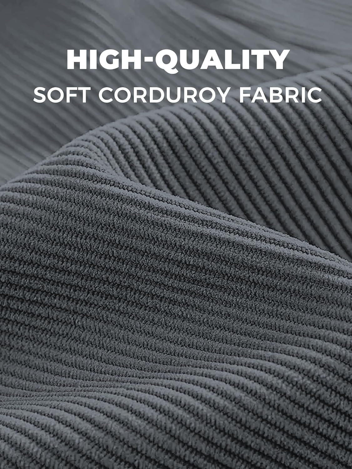 Mens Casual Corduroy Pants Lightweight Elastic Waist Drawstring Pants Straight Baggy Pants with Pockets - Image 6