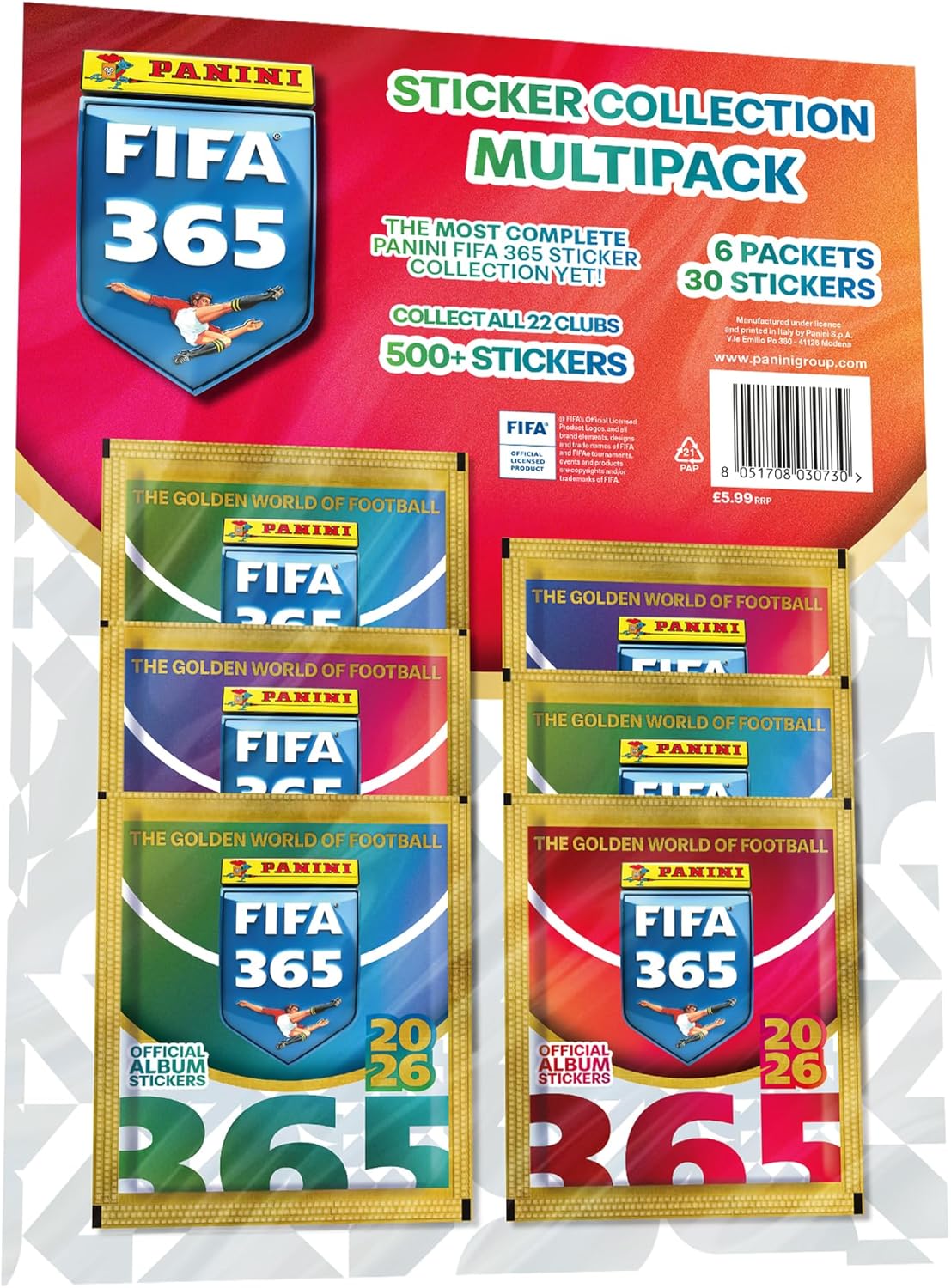 Panini 2026 FIFA 365 Decal Collection - Multipack
