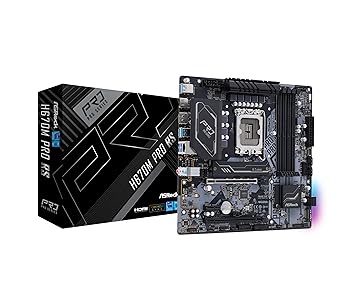 ASROCK H670M PRO RS Socket LGA1700/ Intel H670/ DDR4/ SATA3&USB3.2/ M.2/ Micro ATX Motherboard