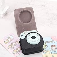 Vista 6 de Frankmate Funda protectora compatible con cámara Fujifilm Instax Mini 12 de película instantánea con bolsillo para accesorios y correa ajustable