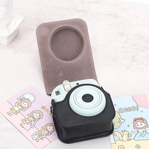 Miniatura 6 de Frankmate Funda protectora compatible con cámara Fujifilm Instax Mini 12 de película instantánea con bolsillo para accesorios y correa ajustable