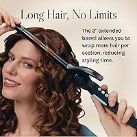 Vista 2 de Bio Ionic Long Barrel Curling Iron with Moisture Heat Technology & NanoIonic MX Versatile Curling Wand - Multiple Barrel Sizes for Tight, Classic