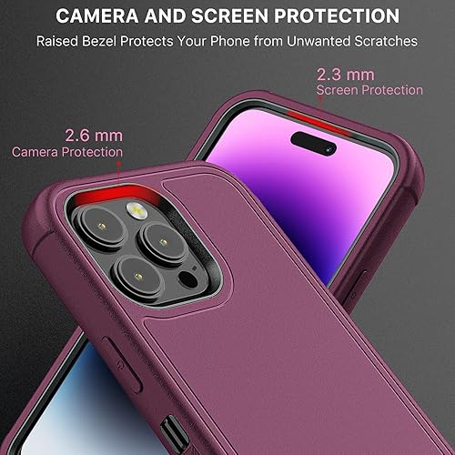 Miniatura 8 de MYBAT PRO Maverick Series - Funda a prueba de golpes, para iPhone 14 Pro Max, con funda de clip para cinturón y vidrio templado, 6.7 pulgadas,