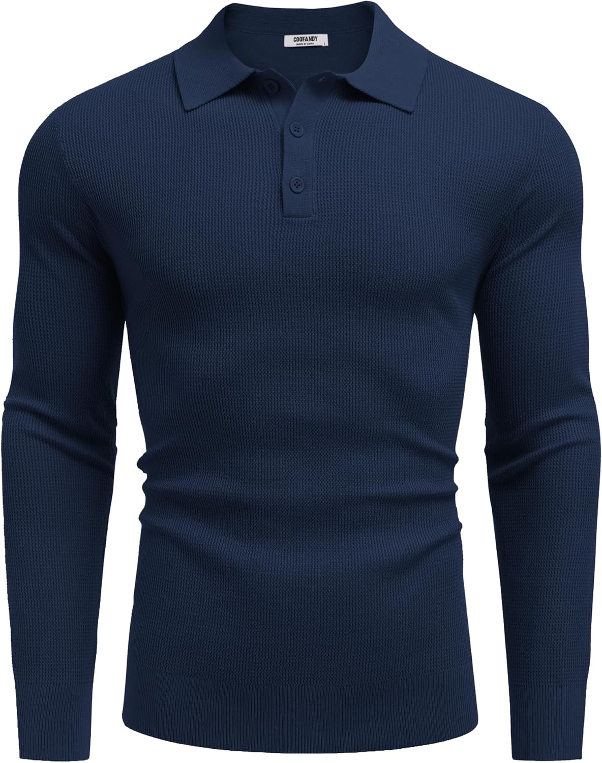 COOFANDY Men's Knit Polo Long Sleeve Sweaters Collared Polo Sweater Casual Dress Pullover Fashion Golf Sweaters - Image 6
