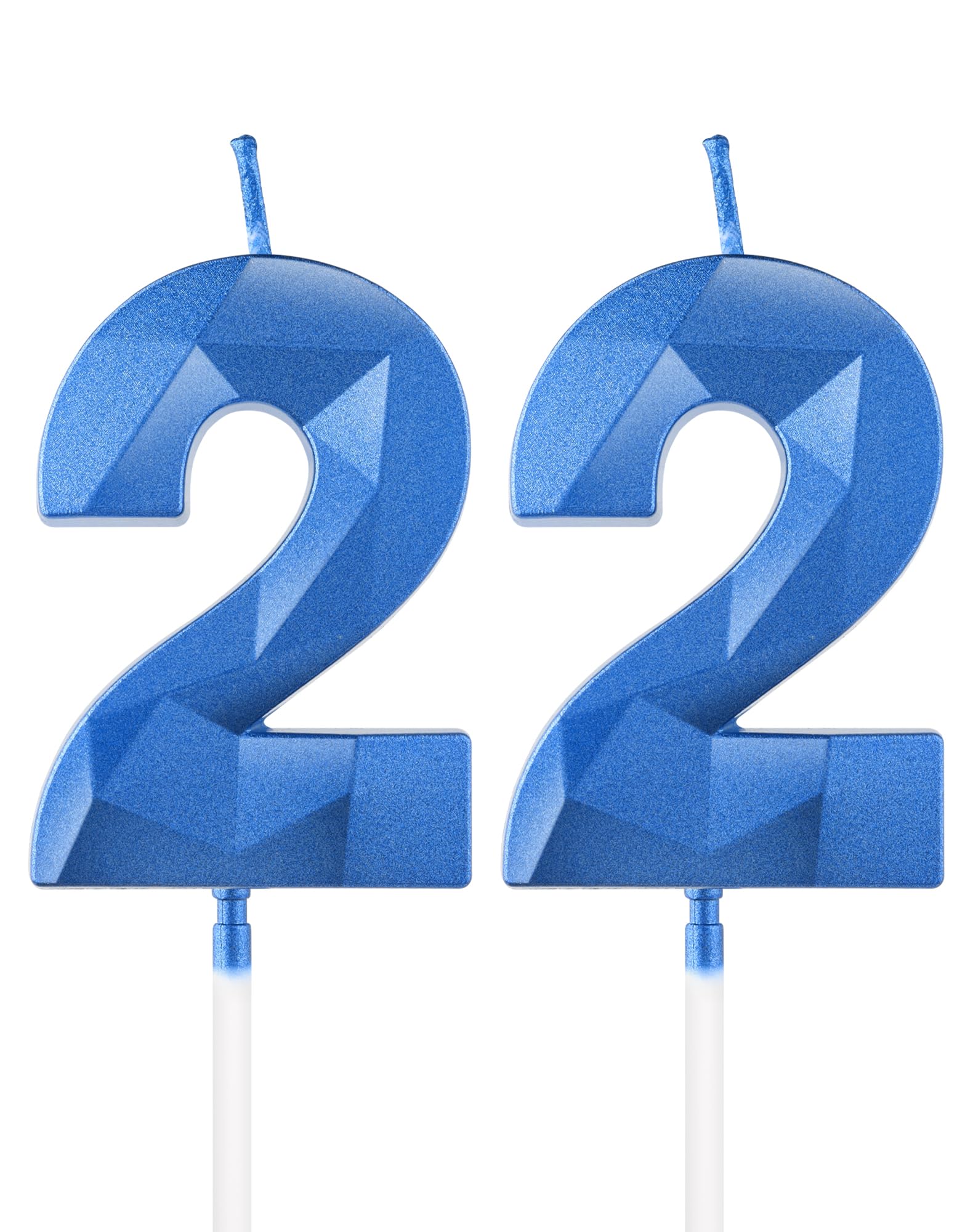 Royal Blue 13th Birthday Candles, 3D Number 13 Candle for Cake, Boy Girl 13th Birthday Decorations,Sapphire Candle Topper Blue Cake Decorations for Birthday Party Wedding Anniversary Supplies — view 84