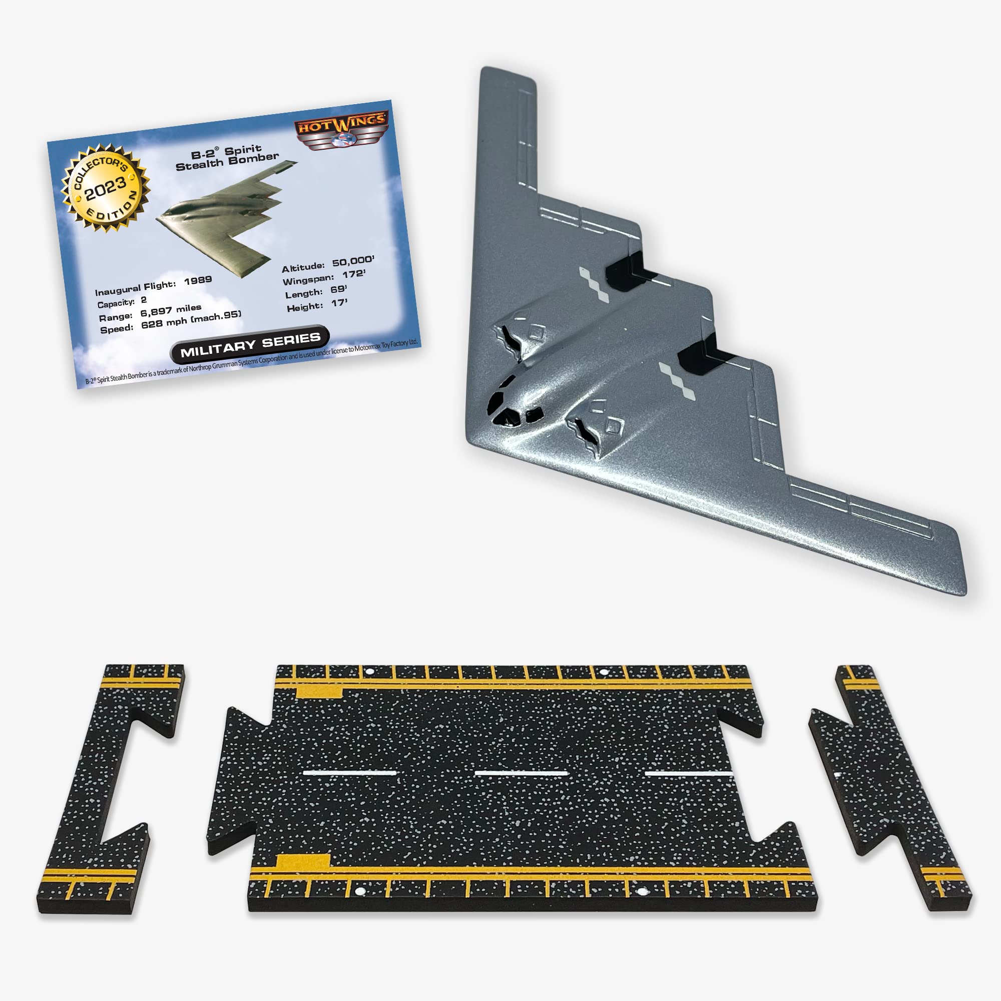 【Annie 】factoy-b revel Amazon.com: B-2 Stealth Bomber (Silver) with Connectible