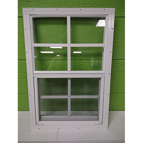 14x21 White Flush Window. Tempered Glass.