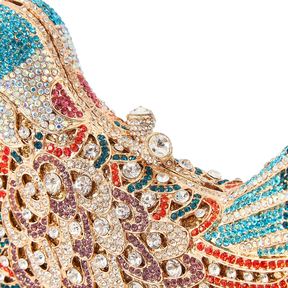 Rhinestone Bird Clutch Purse Women's Full Crystal Evening Bag for Wedding Party Handbag