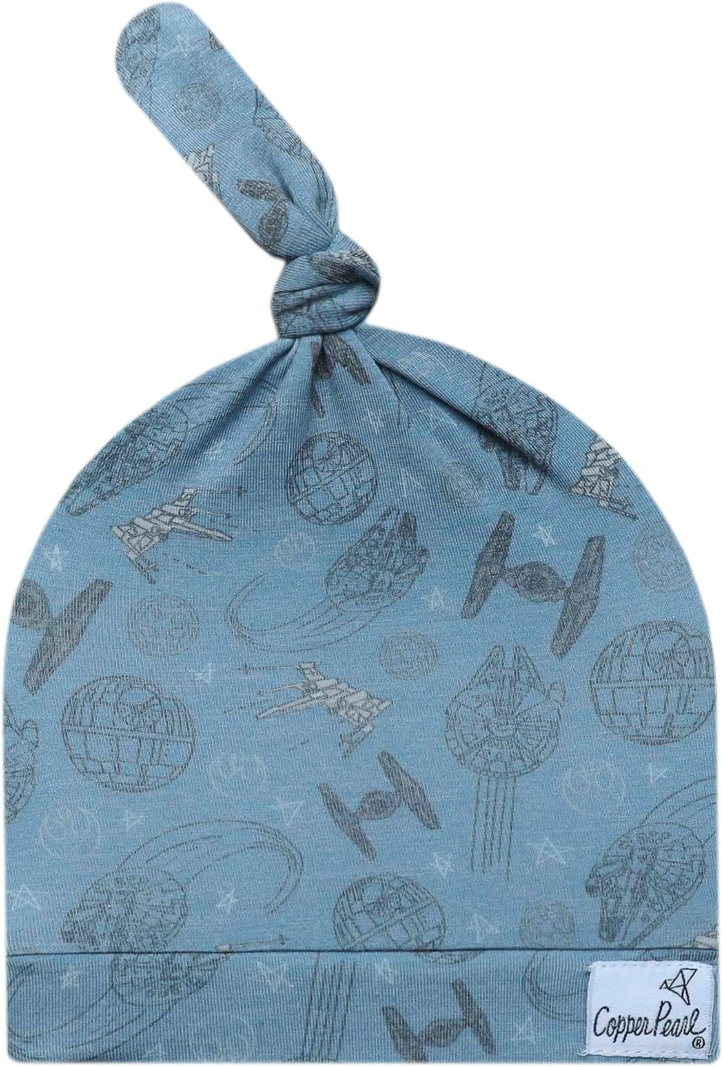 Copper Pearl, Baby Beanie Hat Top Knot Stretchy Soft Star Wars