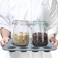 Vista 8 de To encounter 2Pack Silicone Muffin Pan with Metal Frame, 12 Cup Regular Size Cupcake Pan, Non-Stick Baking Tray, Food Grade Baking Molds for Oven