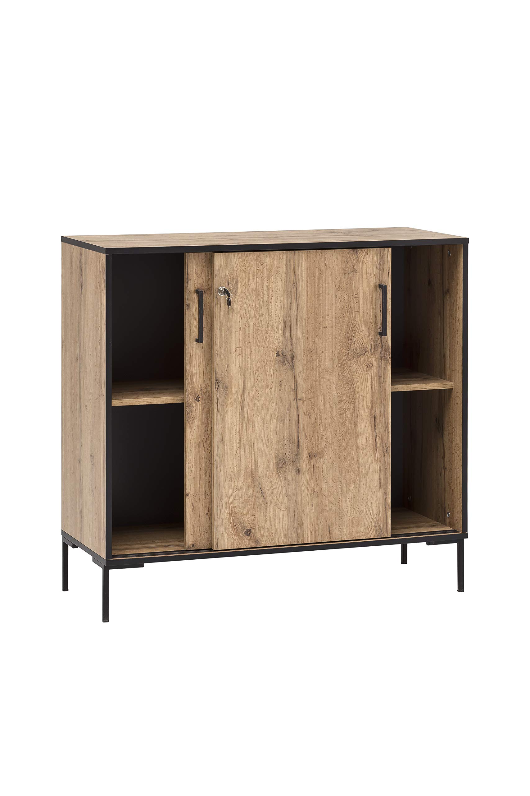 Schildmeyer Montana Aktenschrank 701516, Eiche-Landhaus Dekor, 100, 1 x 41 x 96, 6 cm