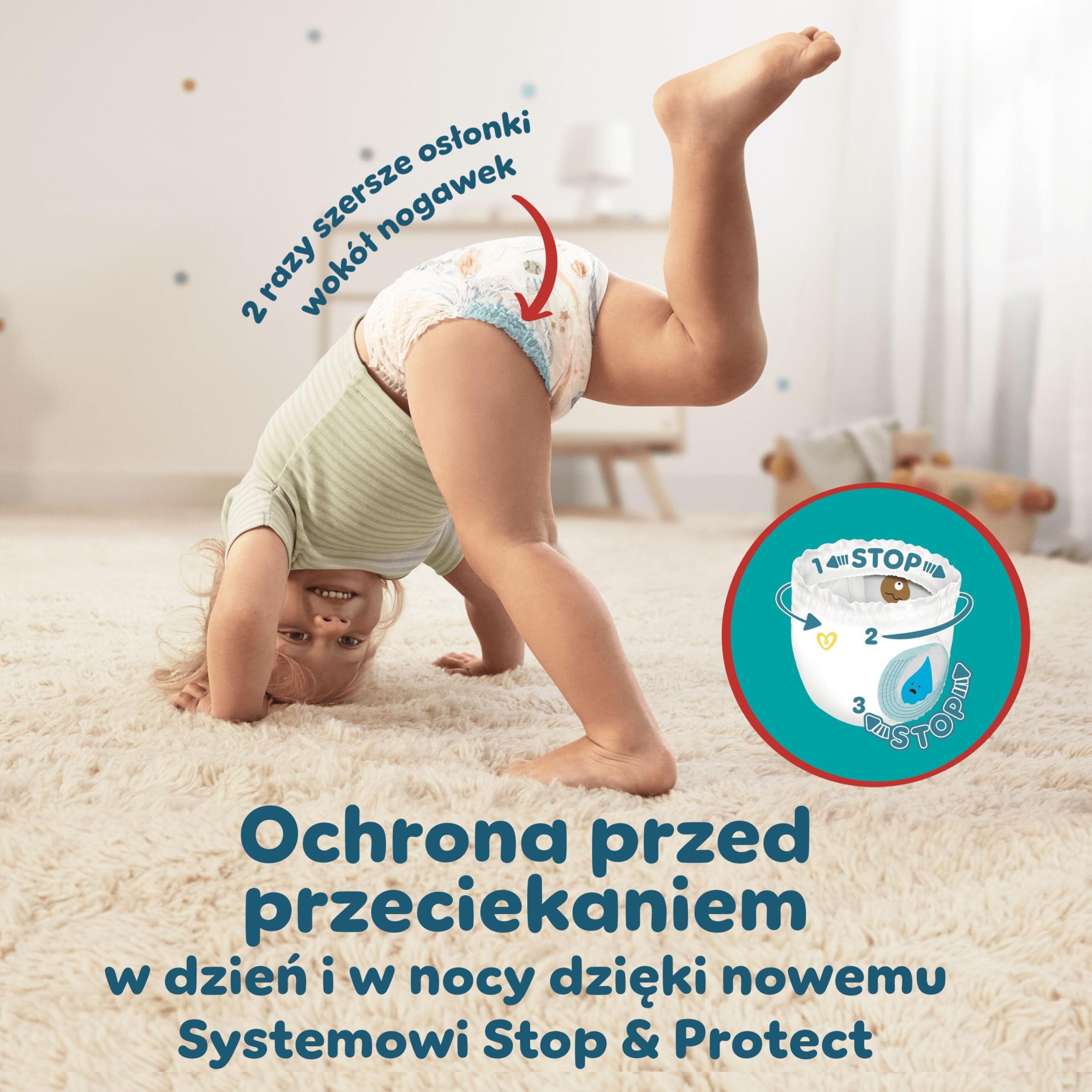Pampers Premium Care Pieluchomajtki, rozmiar 6, 93 pieluszek, 13kg-19kg