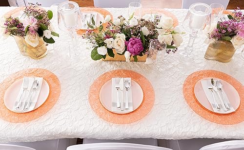 Miniatura 3 de Party Bargains Toallas desechables como tela, paquete de 200, 13 x 16 pulgadas, color blanco con estampado plateado, toallas de mano de papel suave,