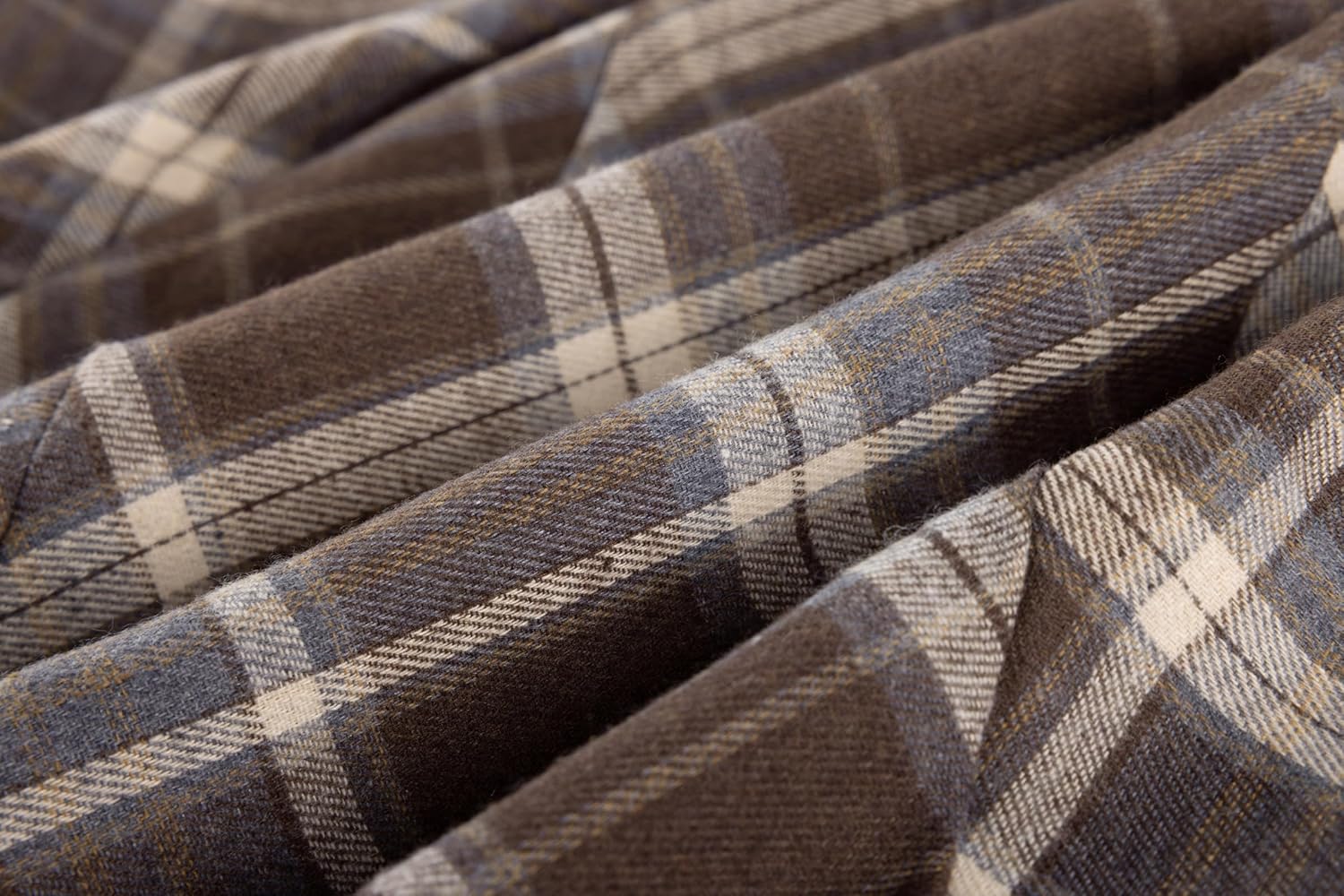 Scarlet Darkness Long Plaid Skirts for Women High Waist A Line Pleated Fall Maxi Skirts - Image 5