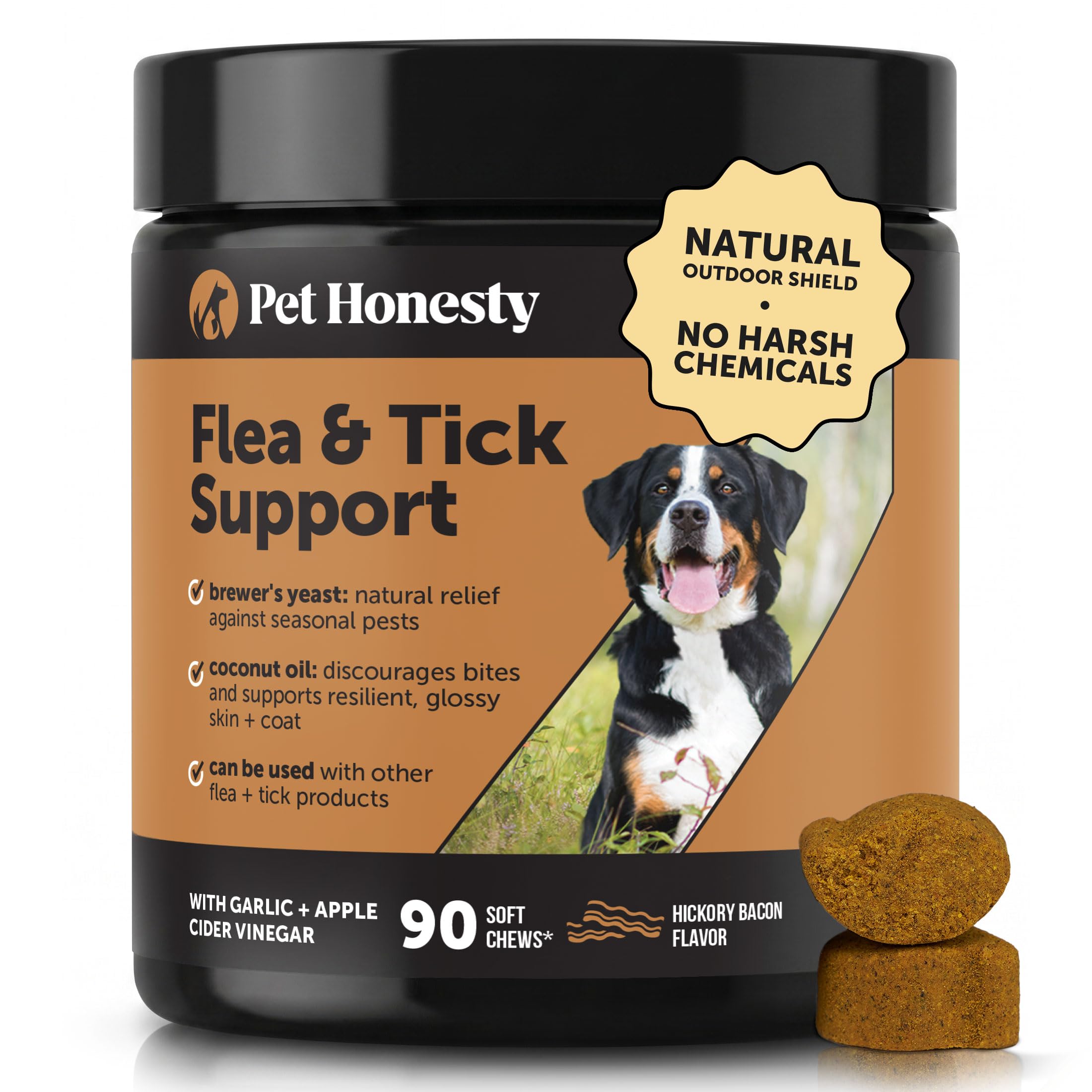 Pet Honesty Outdoor Defense Natural Flea and Tick Prevention - flea and tick control | Mubboo