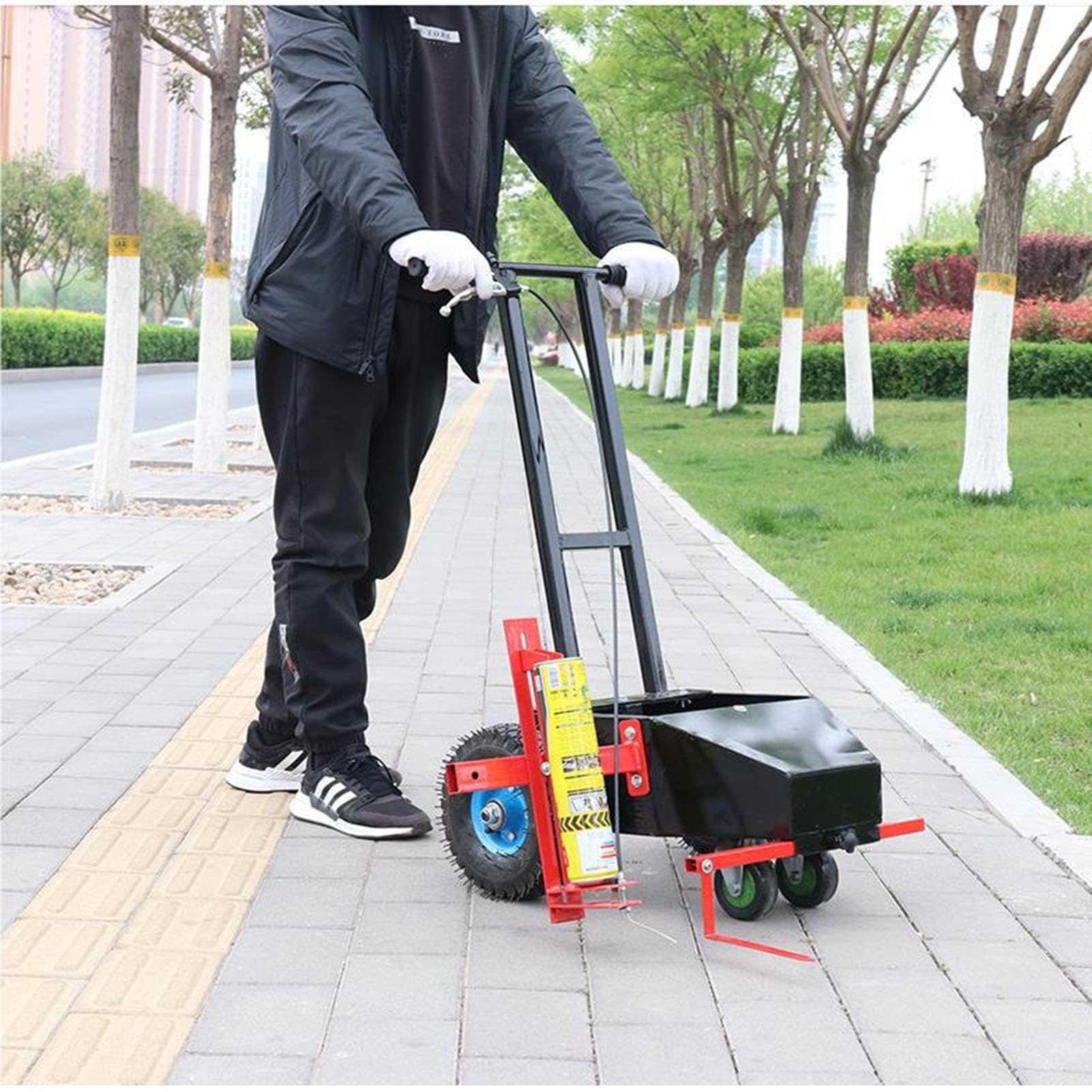 GLETSF Handheld Line Marking Machine for Paint and Thermoplastic, Multi-Function Applicator for Parking Lots, Warehouses, Schools, and Sports Courts,