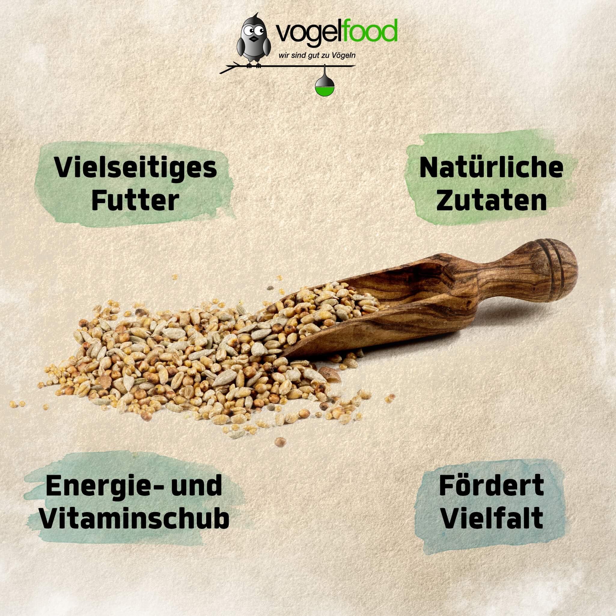 Samore 25 kg schalenloses Streufutter Wildvogelfutter Sommerstreu Winterstreu Vogelfutter