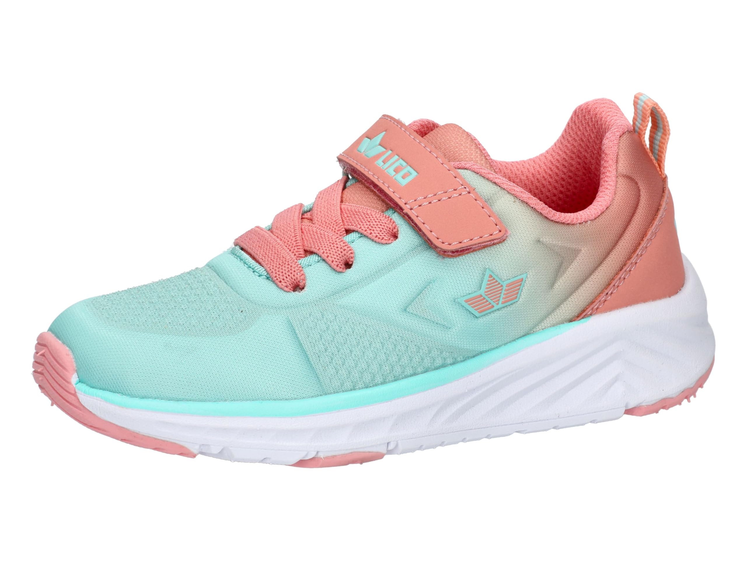 Lico Unisex Kid's Cranston Vs Sneaker, Turquoise Salmon, 41 EU
