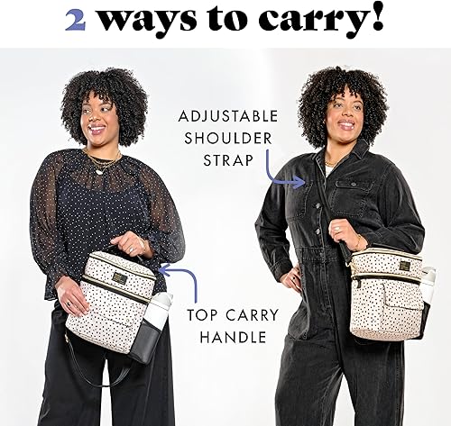 Miniatura 6 de Fit & Fresh Westminster - Lonchera aislada de doble compartimento para mujer, juego completo de almuerzo con 2 contenedores, bolsa térmica aislada