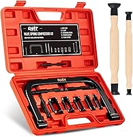 Orion Motor Tech Valve Spring Compressor Tool Kit: 10pcs Removal Set with C-Clamp & 5 Adapters for Cars, Motorcycles, ATVs, Small Engines