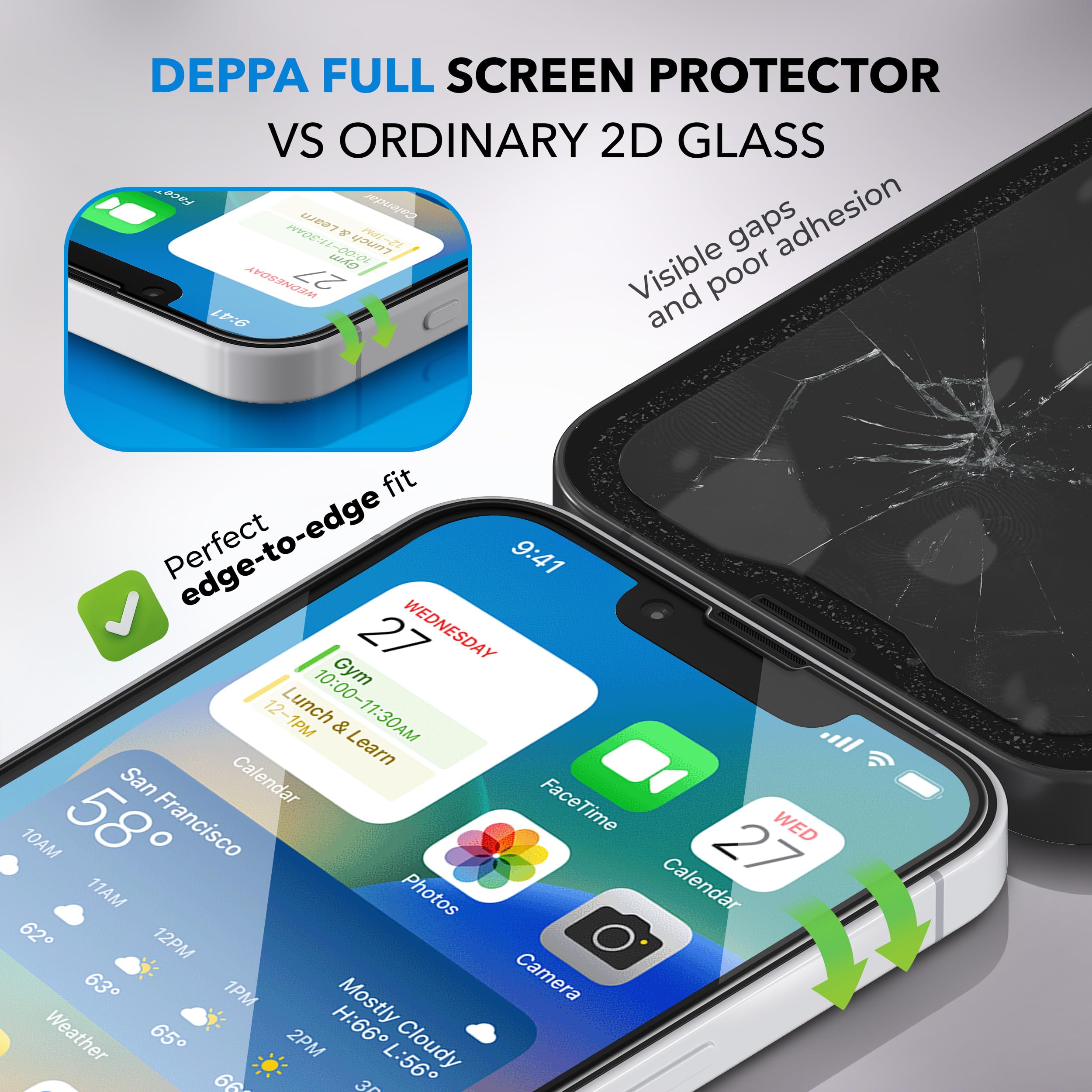 QUITECO Pellicola Vetro Teperato per iPhone 11 Pro ax/iPhone XS ax