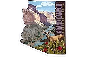 Intricate Grand Canyon Decal: A Timeless Souvenir