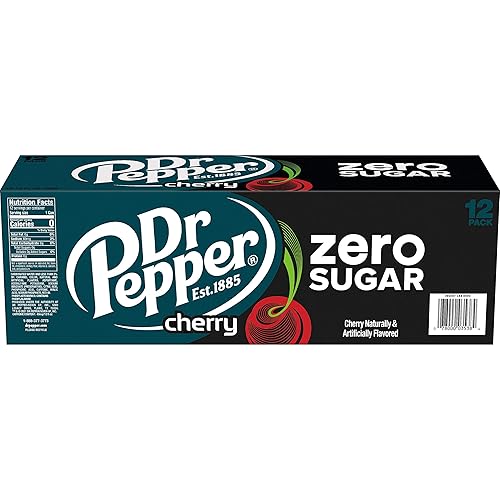 Vista 52 de DR PEPPER - CEREZA, 12 onzas, paquete de 12