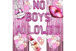 No Boys Allowed! Girls Night in Party Banner: You are like, Really Pretty!
