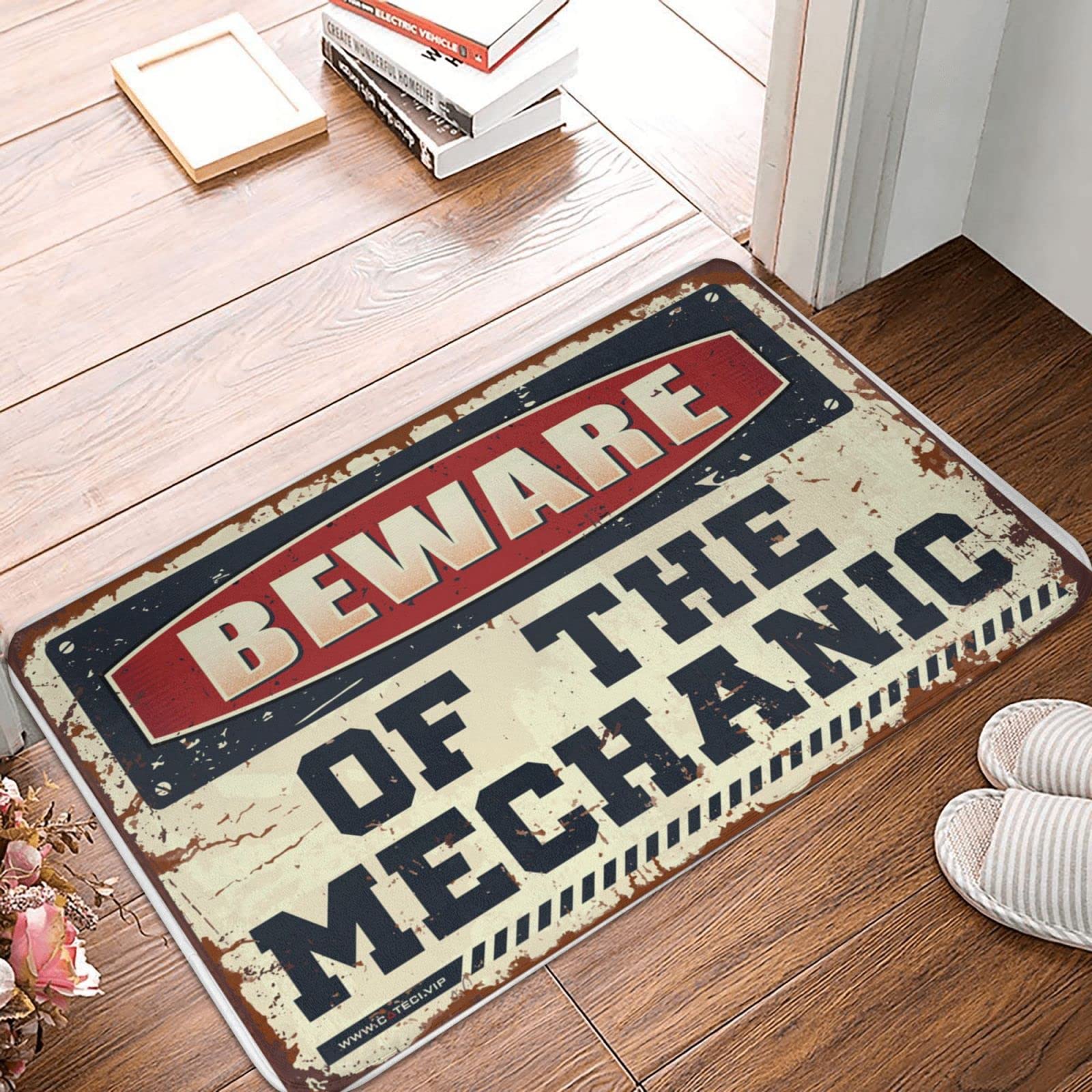 Paillasson d'extérieur automne grand tapis de porte d'entrée 65x90 cm humour