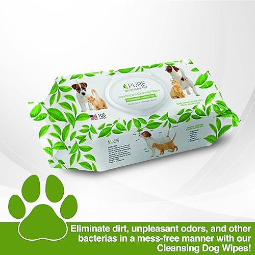 Miniatura 2 de Pure and Natural Pet Toallitas de aseo y limpieza para todas las mascotas (sin perfume) 100 ct.