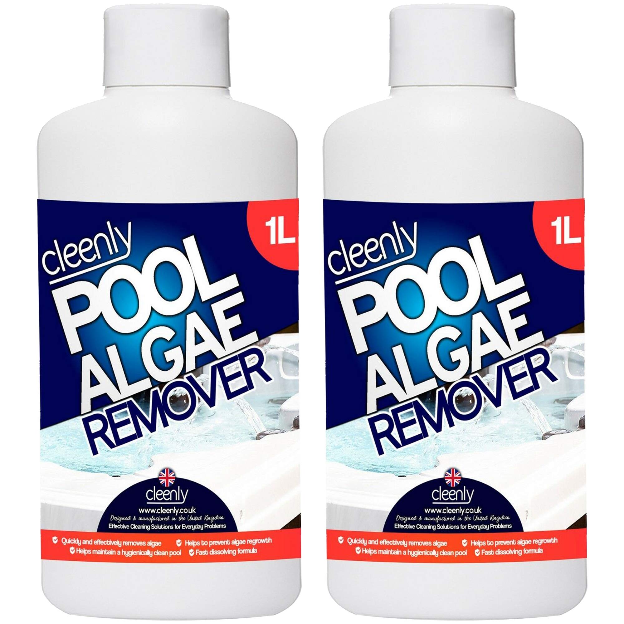 Cleenly Pool Algae Remover - Removes & Prevents the Growth of Algae in Water - Super Concentration and Long Lasting 2L