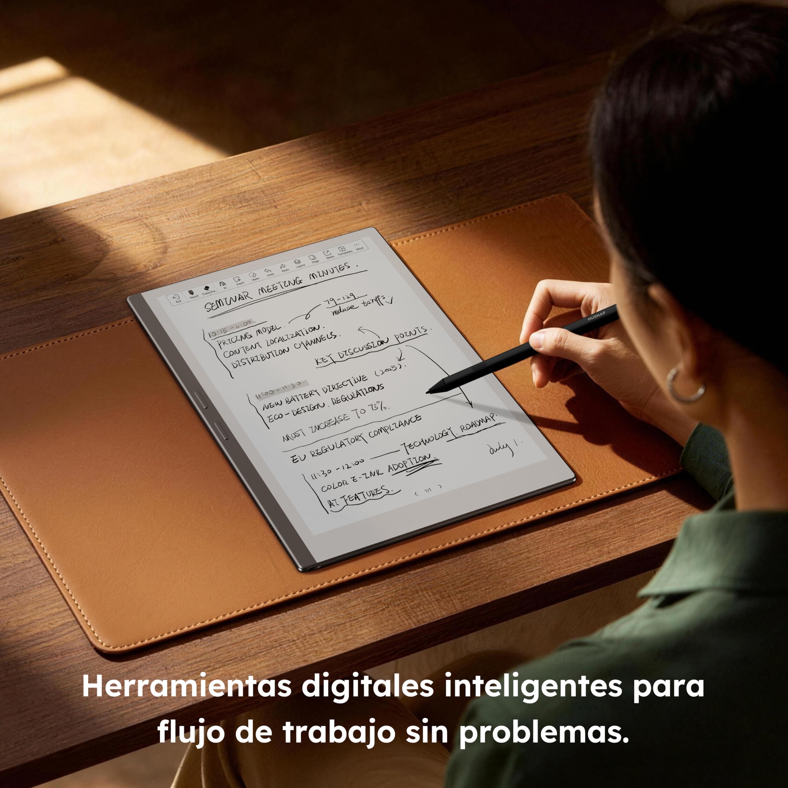 X 10.65" E Ink Paper Tablet | 8 GB + 128 GB Pantalla Flexible Ultrafina ePaper Notebook con lápiz Capacitivo | 2 en 1 ePaper Tablet y Lector de Libros electrónicos | Batería de Larga duración