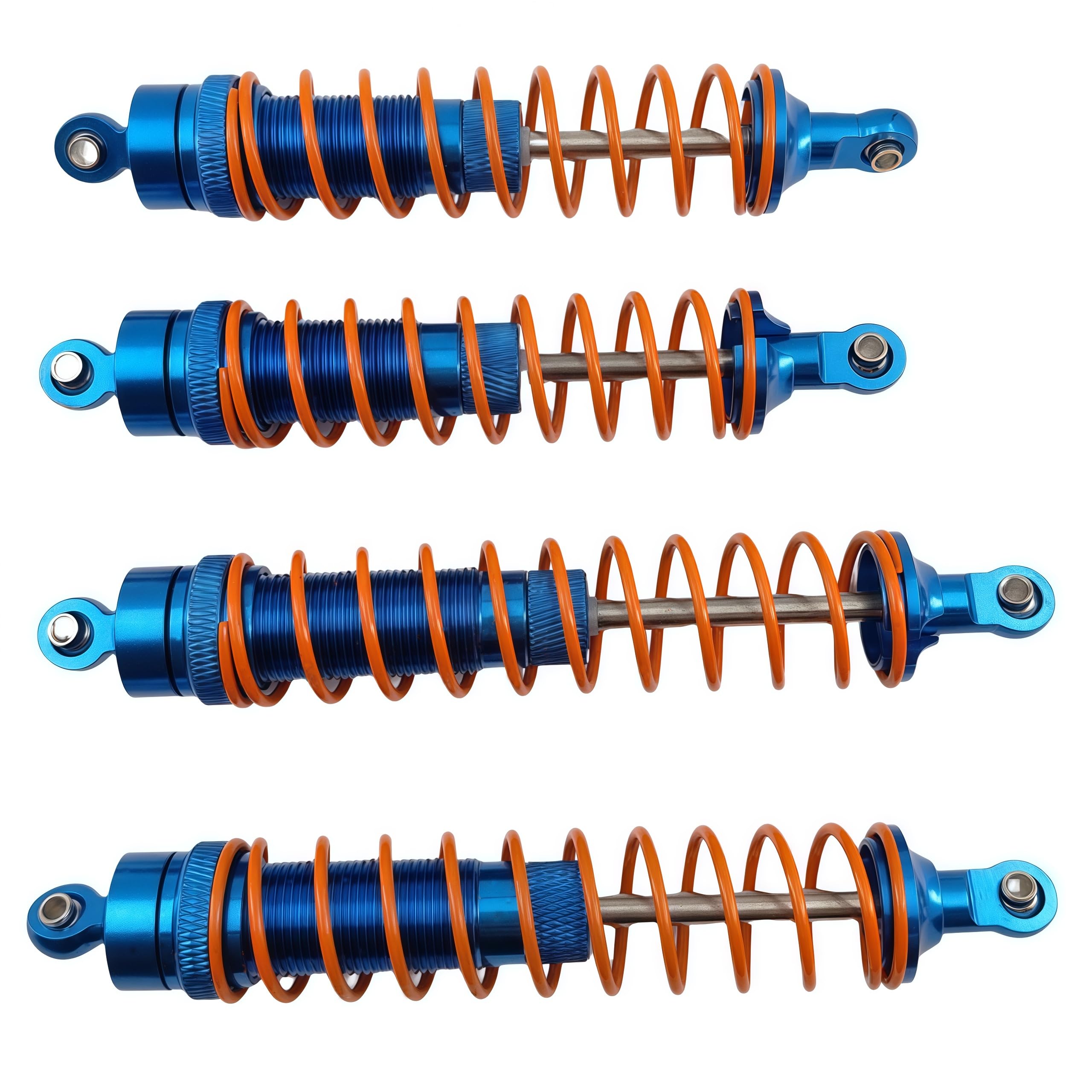 4PCS Full Aluminum Shocks – Compatible with Arrma 1/10 Big Rock 4X4, Granite 4X4, Senton 4X4, Vorteks 4X4, Typhon 4X4 – Front & Rear RC Shock Absorbers Upgrade