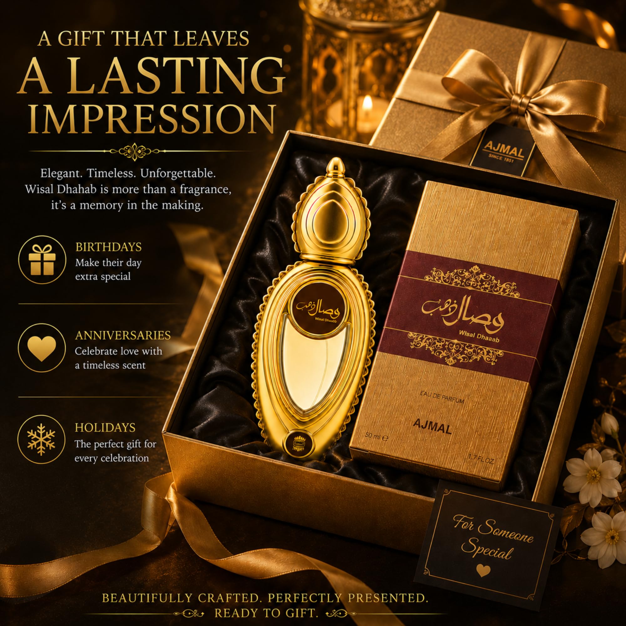 Wisal Dhahab by Ajmal Eau De Parfuim Spray (Unisex) 1.7 oz
