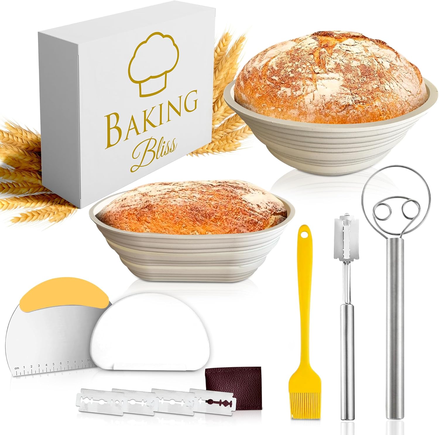 Silicone Proofing Baskets for Sourdough Bread Baking, Silicone Banneton Basket, Silicone Banneton Bread Proofing Basket, Banneton Bread Proofing Basket Silicone, Banneton Basket Silicone TAN