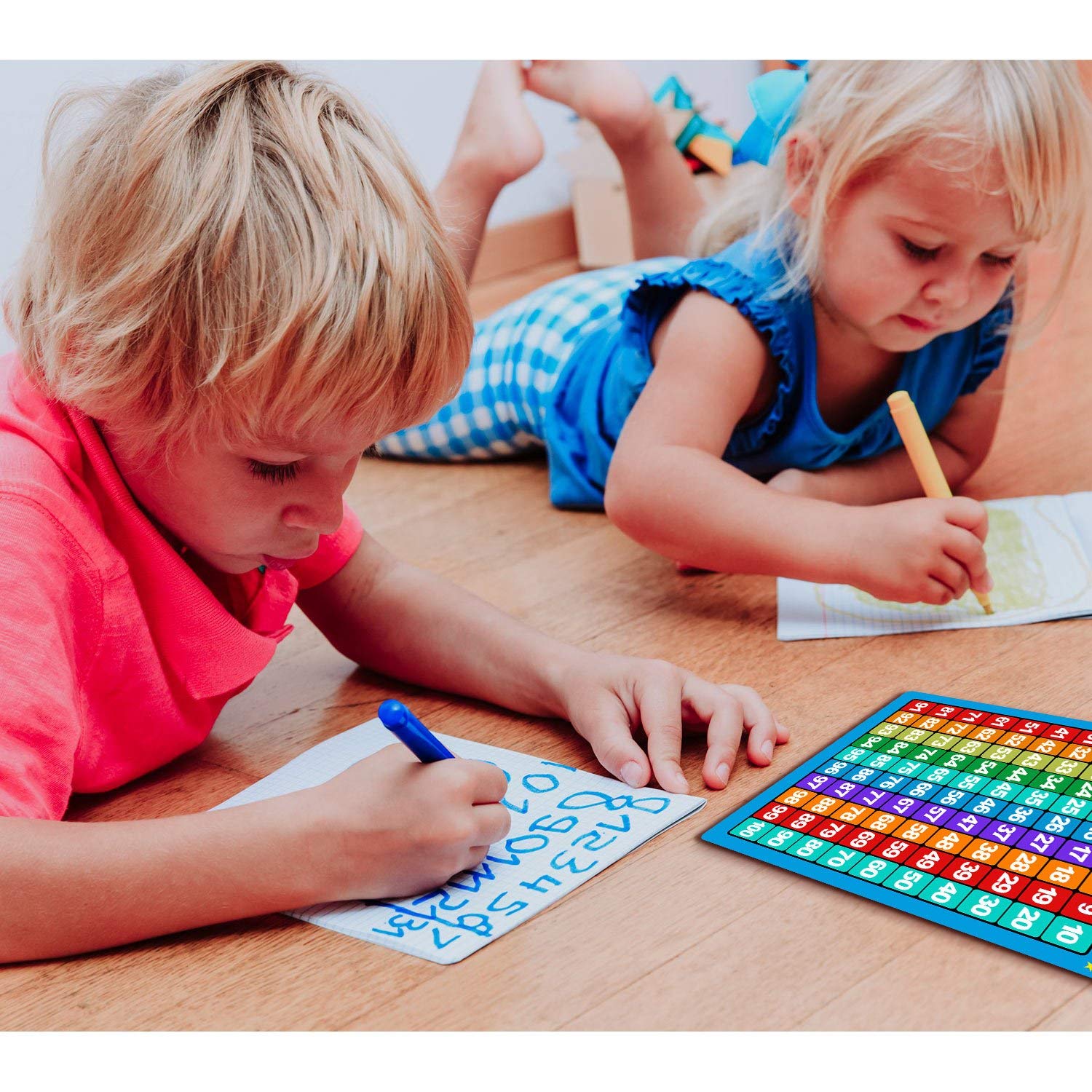 Bememo 3 Pieces Number 1-100 Charts Educational Preschool Posters Learning Poster for Toddlers - Image 6