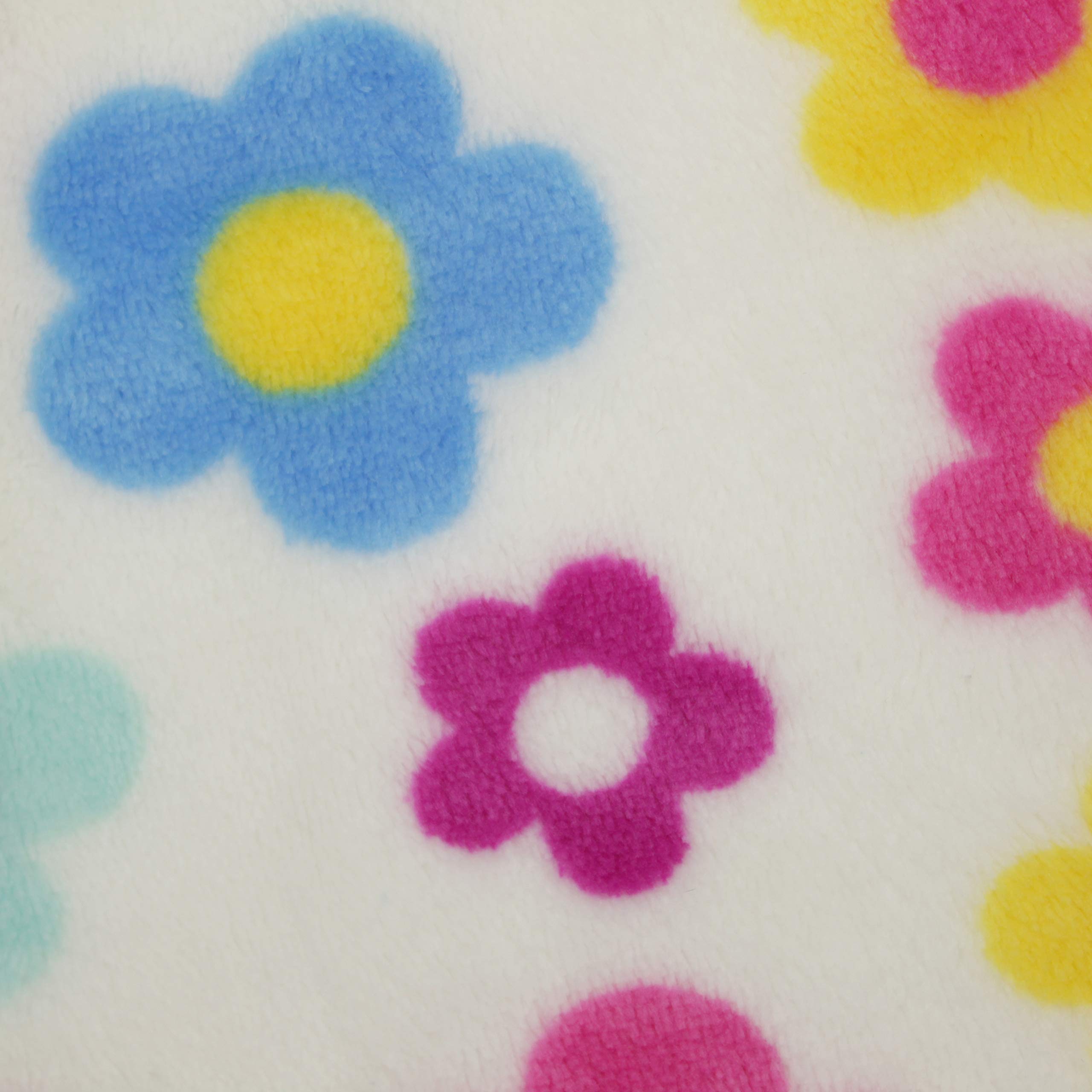 TELA CORALINA ESTAMPADA ANCHO 150cm POR METRO (FLORES HIPPIE, 5 METROS)