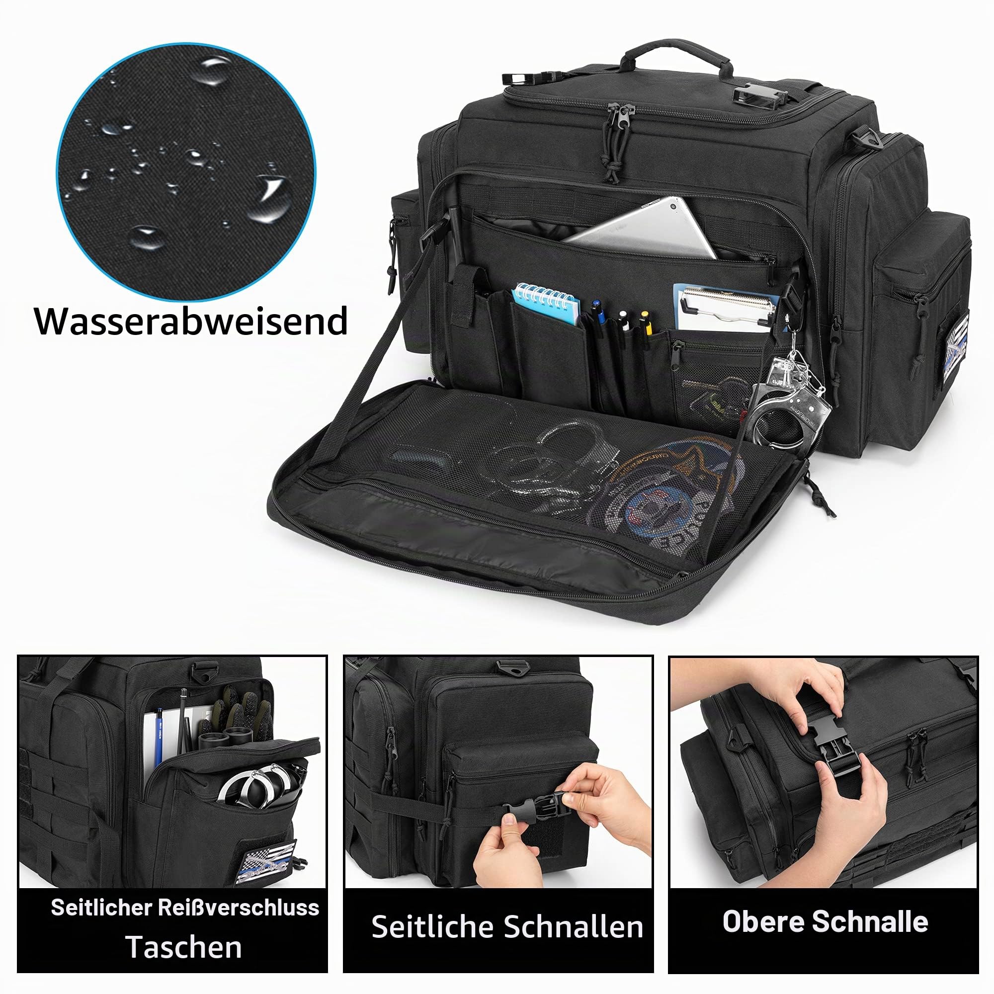 samdew Polizei-Einsatztasche - Patrouillen-Ausrüstung-Schulter Organizer