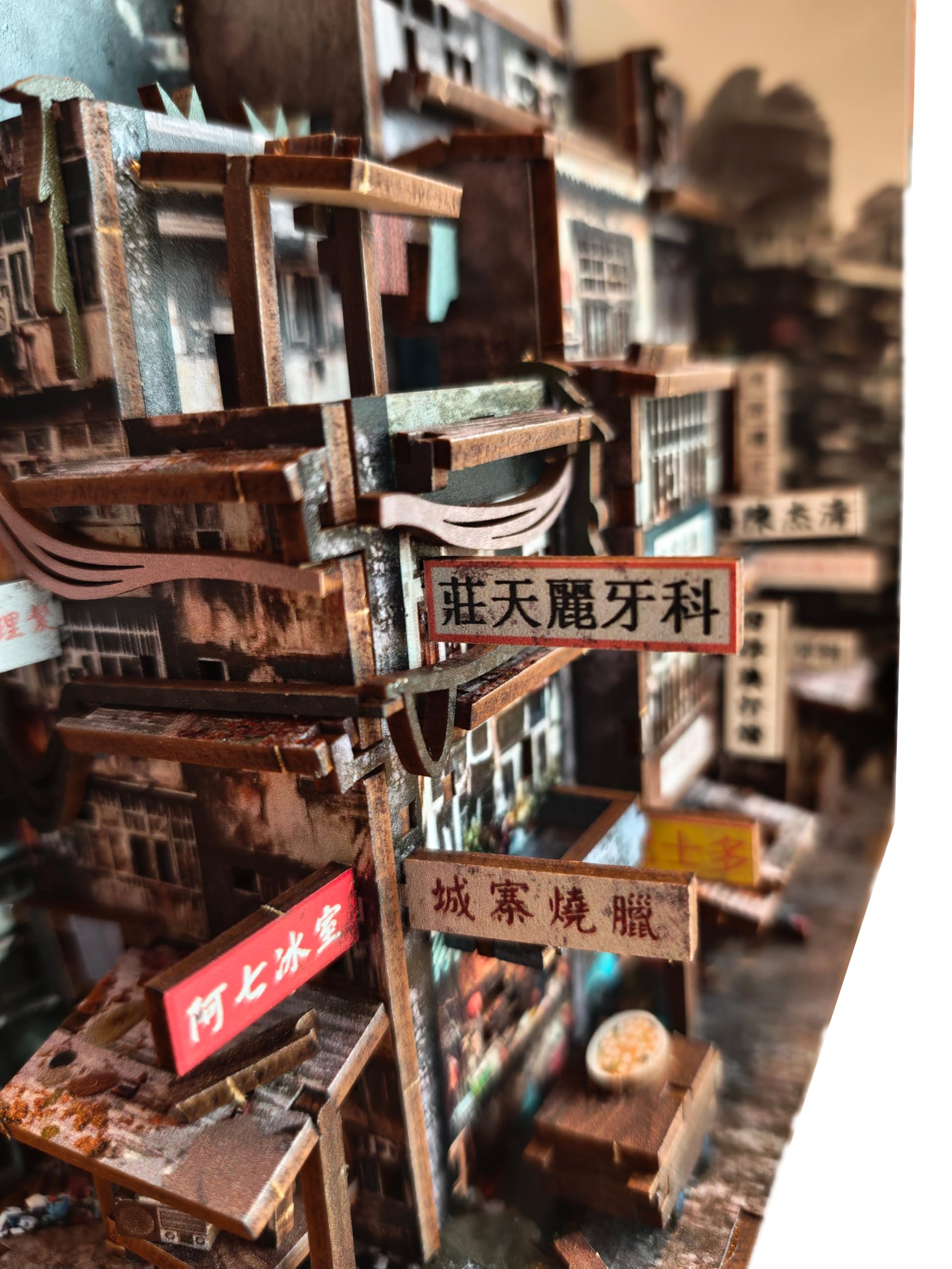 Versione di Hong Kong■ Modello di scena del castello di Guilong Kit ufficiale in miniatura fai da te Prodotto di importazione parallela Crepuscolo dei guerrieri: Walled In