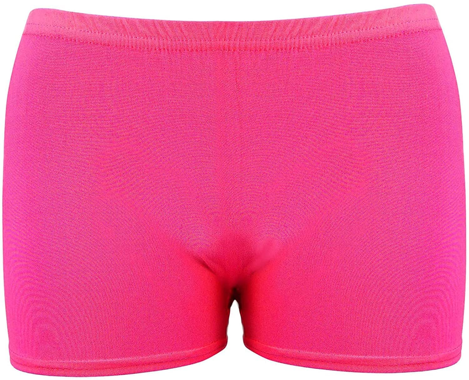 GenericMIZAF® Women's Neon Microfiber Hot Pants - Ladies Shorts Dance Gym Party Yoga Knickers Stretch Stylish Short Pant Size S-XL