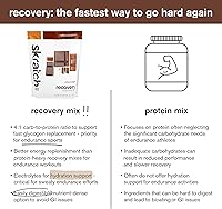 Vista 6 de Skratch Labs Recovery Sport Drink Mix – Chocolate Fórmula 4:1 de carbo-a-proteína post-entrenamiento para una recuperación rápida Proteína