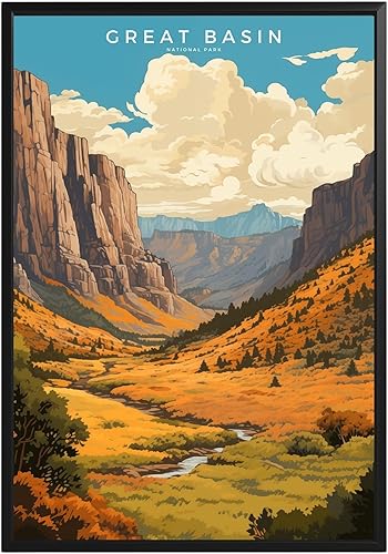 Miniatura 19 de Póster del parque nacional Haleakala, arte abstracto de la pared, arte de pared de paisaje natural retro, impresiones artísticas de pared para