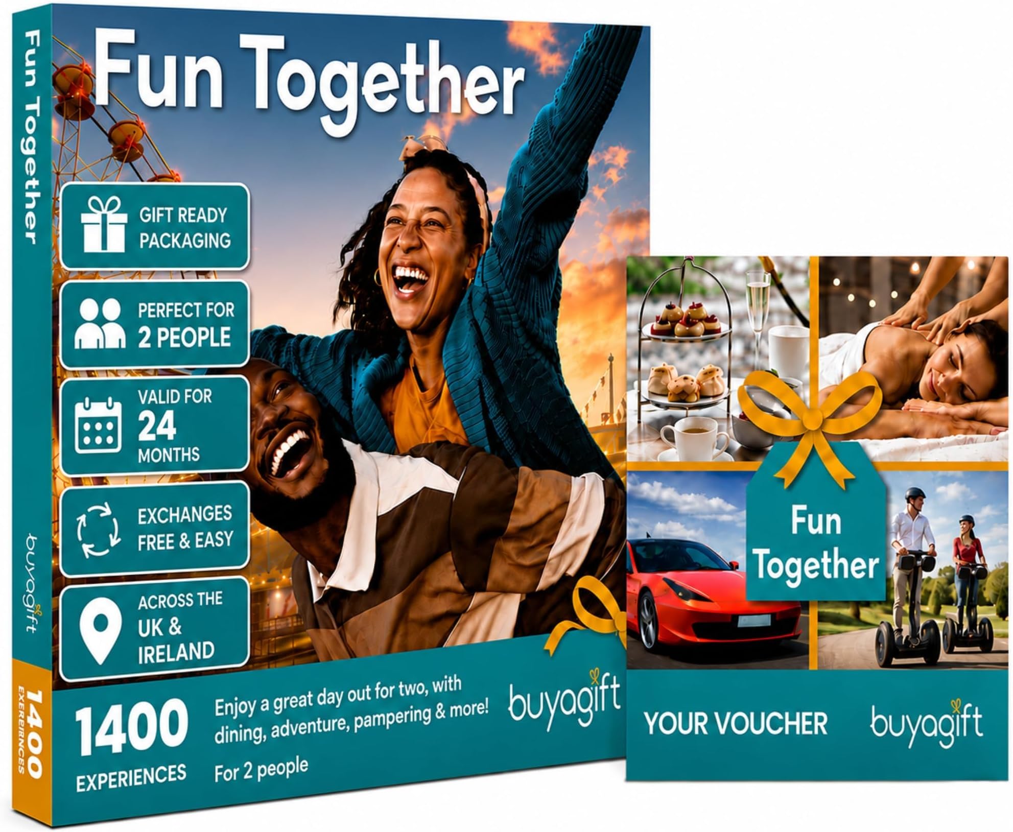 Buyagift Fun Together Experience Gifts for Couples, 1,400 Days Out for 2