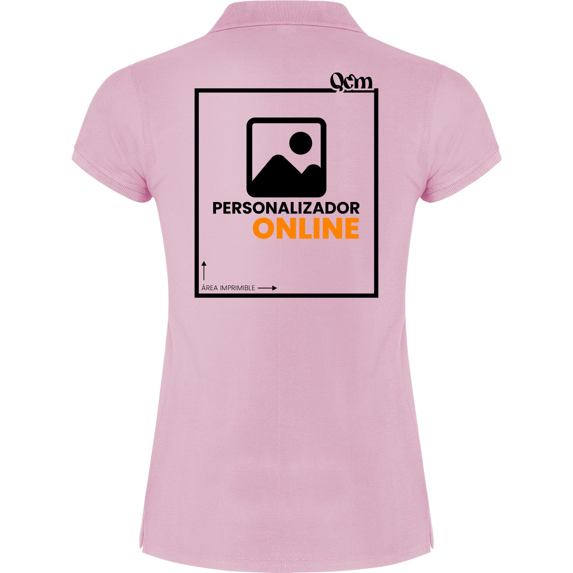 Polo Personalizado para Mujer | 100% Algodón Piqué 200G/M² | Manga Corta | Personaliza con Tu Texto O Logo para Trabajo O Eventos