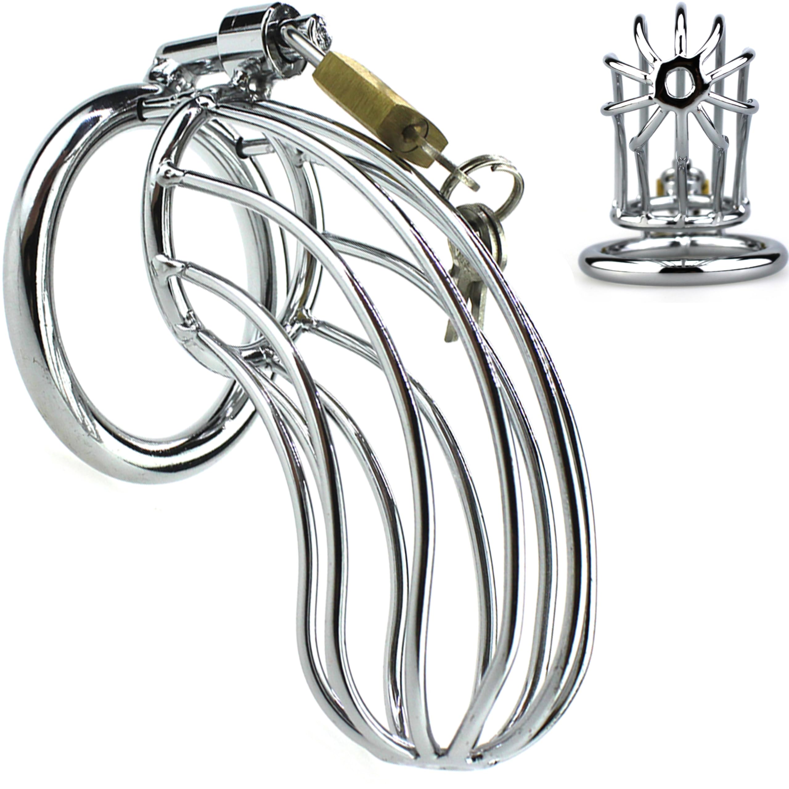 FOPS Cage de chasteté métal homme BDSM Cages de chasteté Ceinture de chasteté homme Chastity cage Chasteté pour pénis Cage chasteté métal homme ceintures de chasteté cage de chasteté pénis N21