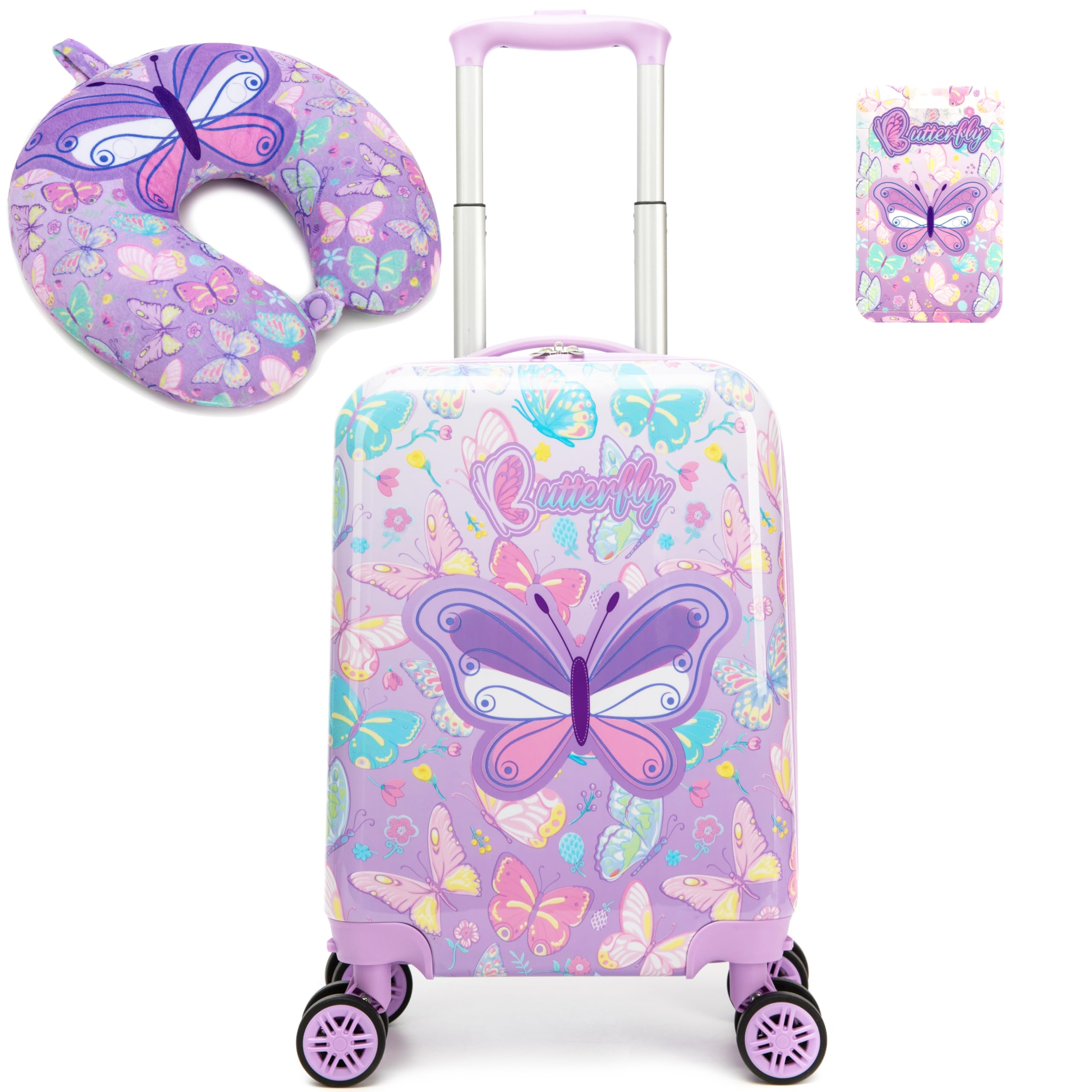 HTgroce Valise pour Enfants 4 Roues Bagages à Main est en ABS, Valise de Cabine EasyJet Valise Cabine