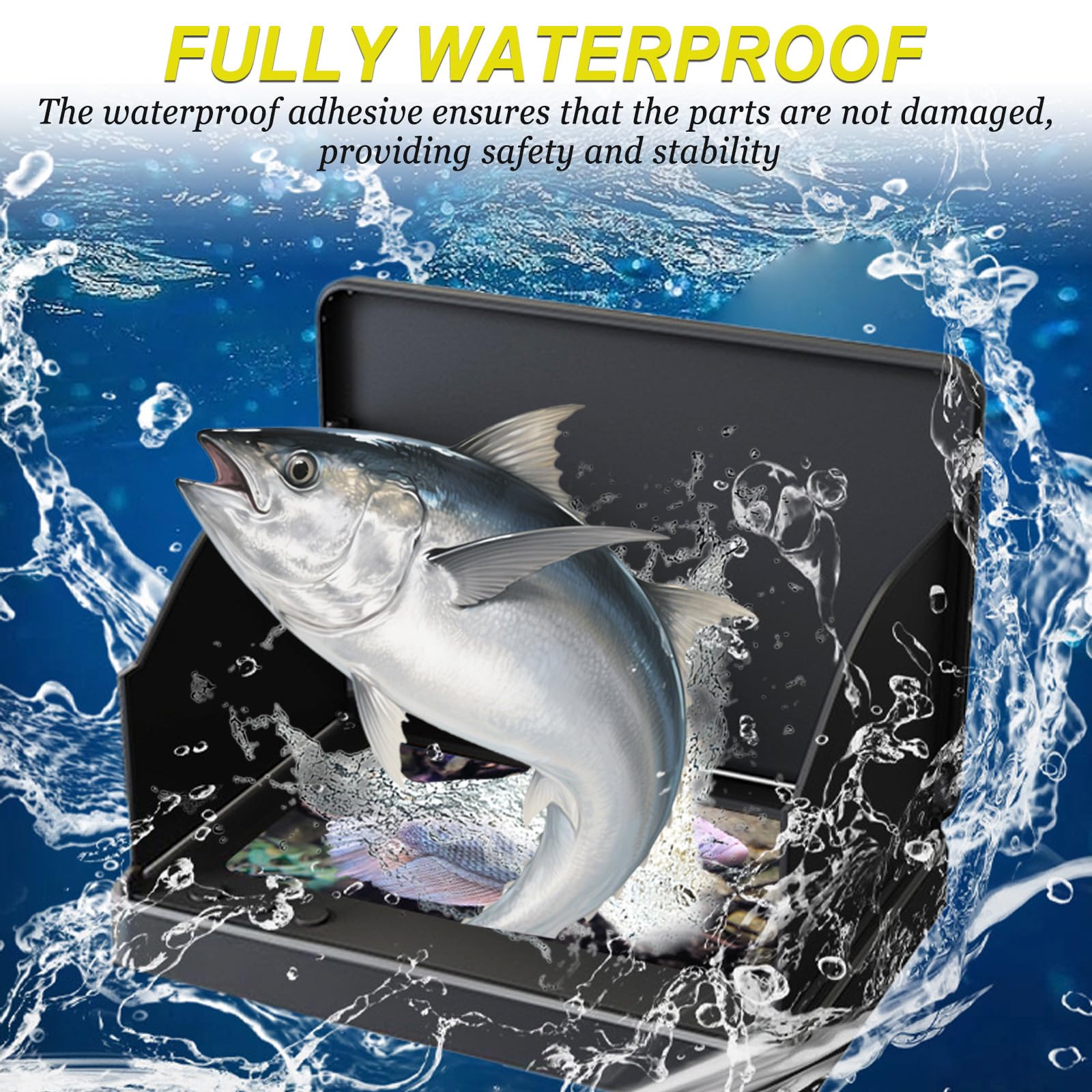 Fishfinder, Unterwasserkamera Angeln mit 220° HD Kamera, IP67 Fish Finder Kamera mit 4.3 Zoll IPS Display und 30m Kabel, Tragbarer Fishfinder für Meeresangeln Fluss Angeln Eisfischen