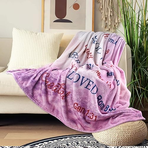 Miniatura 3 de Regalos cristianos para mujer regalos religiosos para mujer manta inspiradora con versículo de la Biblia y oraciones regalos espirituales de cuidado