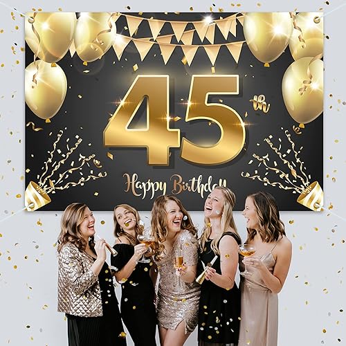 Miniatura 15 de HAMIGAR Fondo de pancarta de feliz cumpleaños número 17 de 6 x 4 pies, decoraciones de cumpleaños de 17 años, suministros de fiesta para niñas